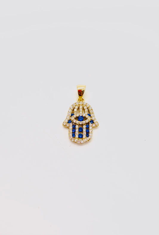 Small Hamsa Gold Pendant