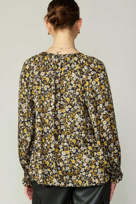 TOP BLACK FLORAL