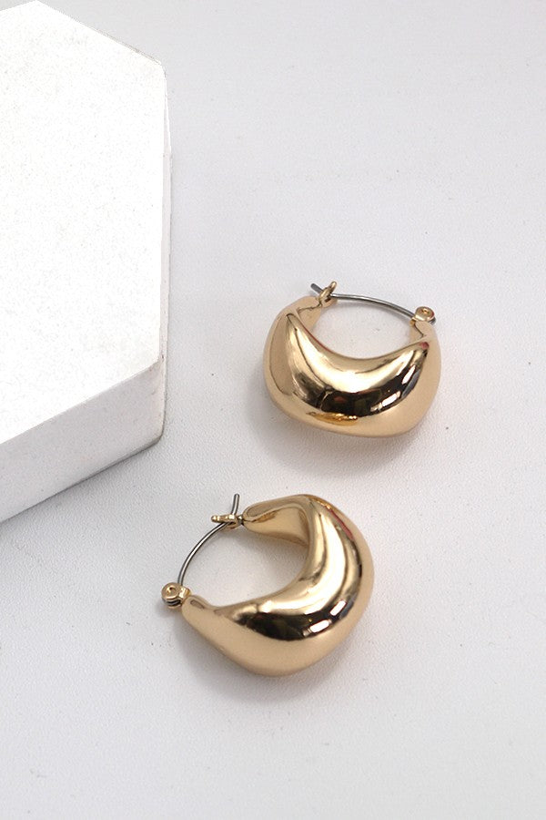 EARRING HOOP GOLD