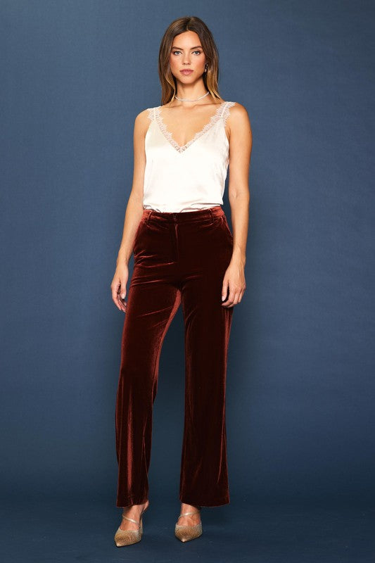 VELVET PANTS