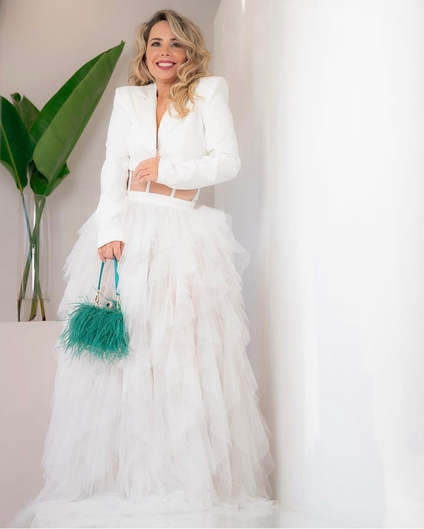 White Tulle Dress