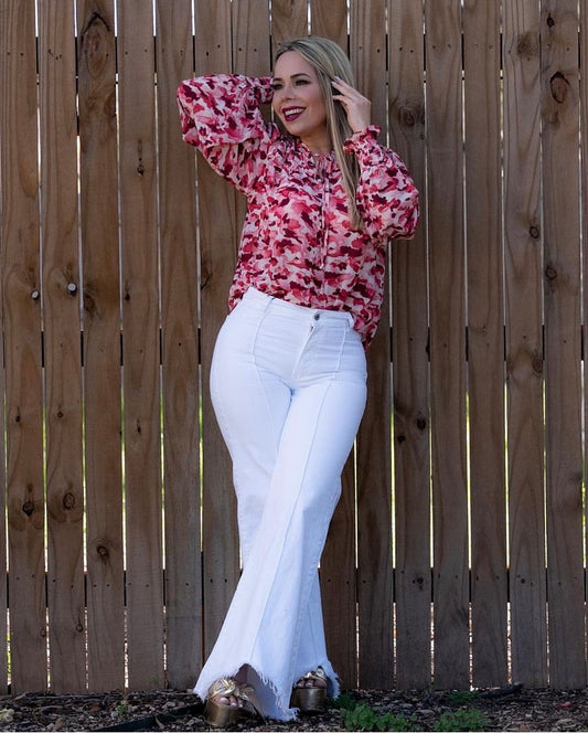 Blush Floral Blouse