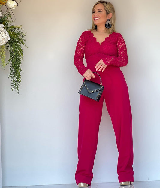 Magenta Jumpsuit