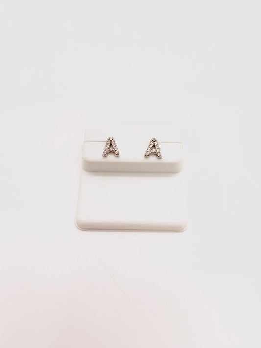 Small Initial Earrings