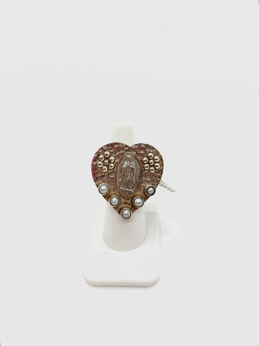 Our Lady of Guadalupe Heart Ring