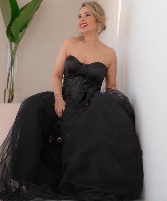 Tulle Black Dress