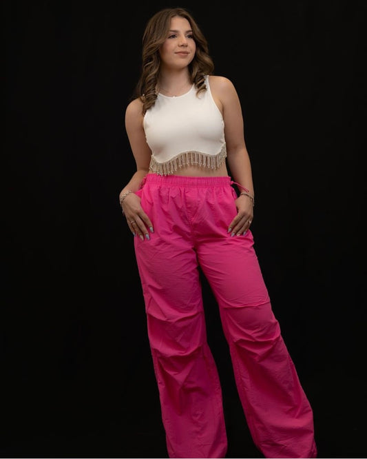 Pink Cargo Pants