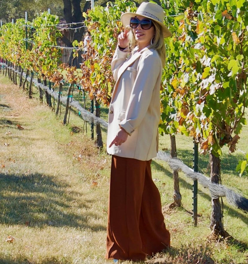 Beige Oversized Blazer