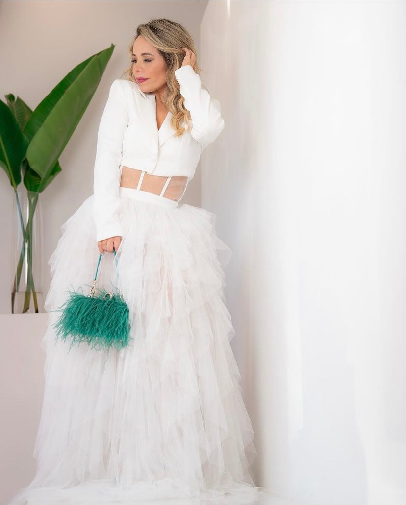 White Tulle Dress