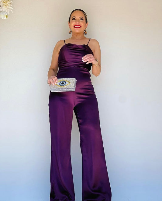 Eggplant Jumpsuit