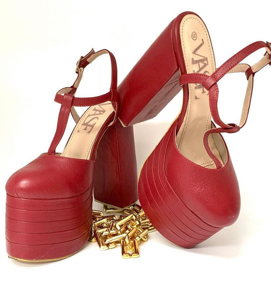 Red Platform Heel