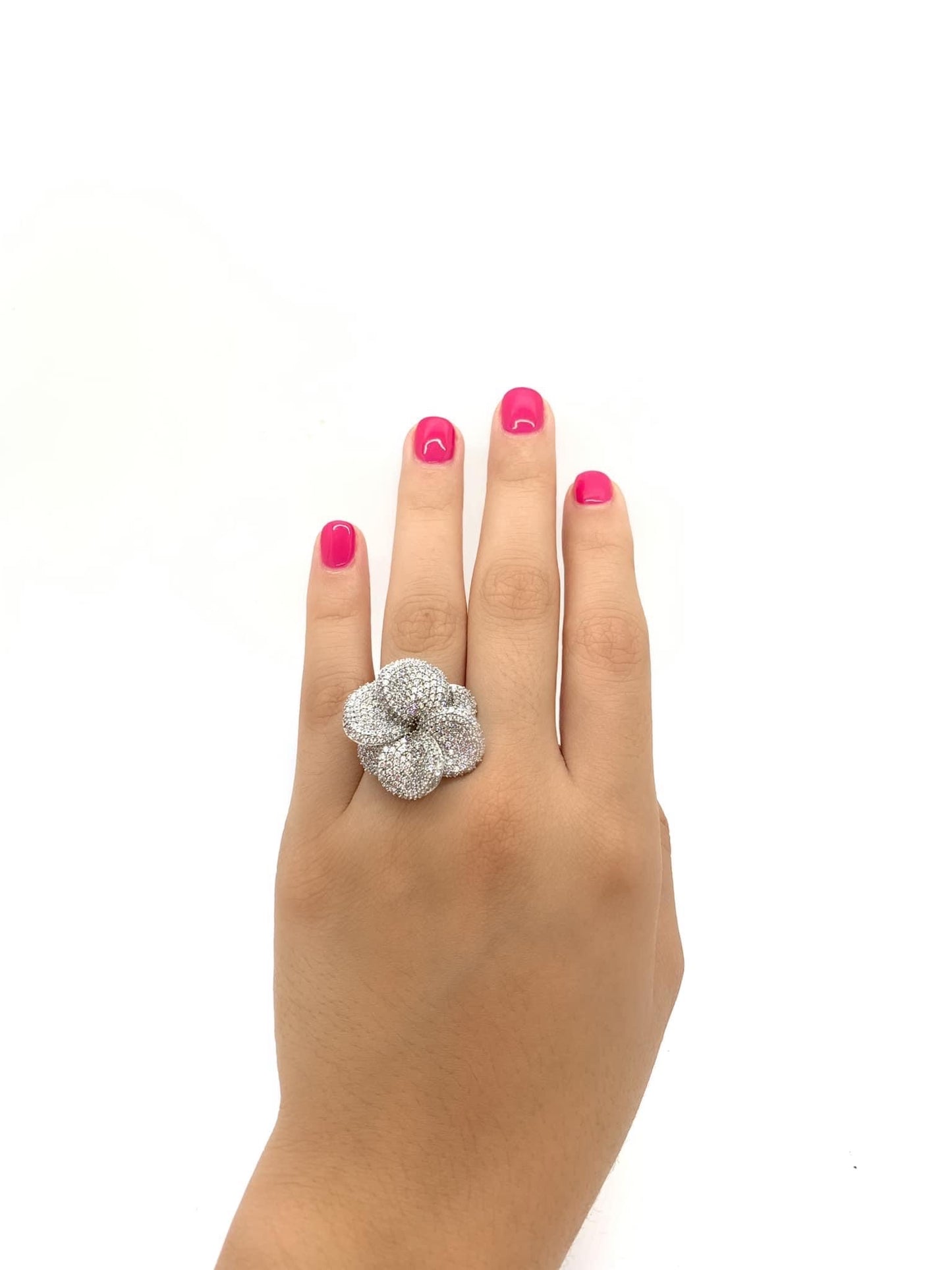 Silver Flower Ring