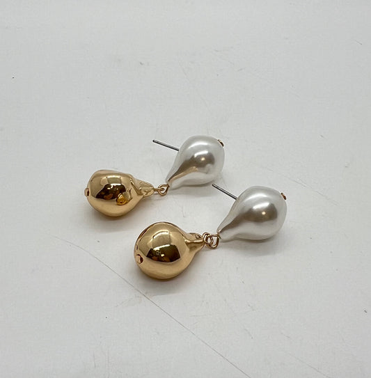 EARRING PEARL GOLD