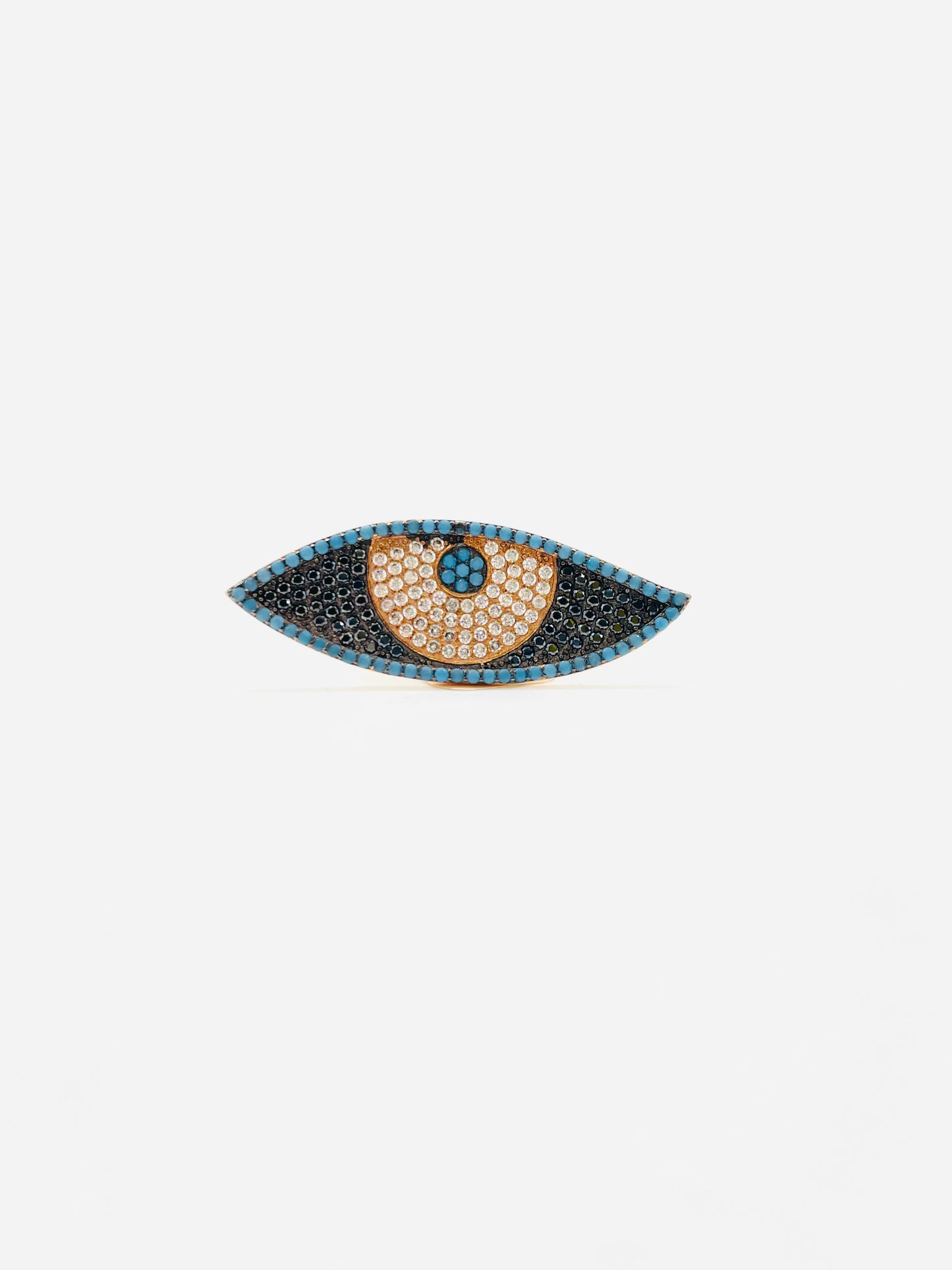 Evil Eye Rose Gold Ring