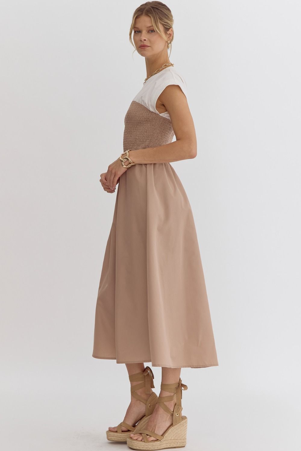 DRESS BEIGE