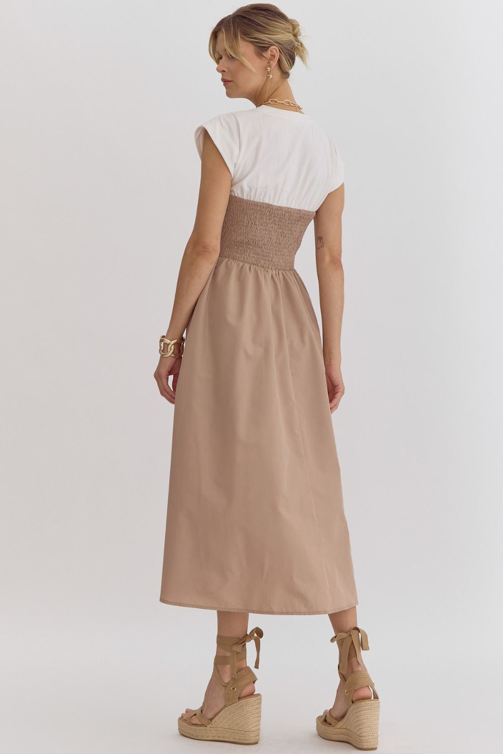 DRESS BEIGE