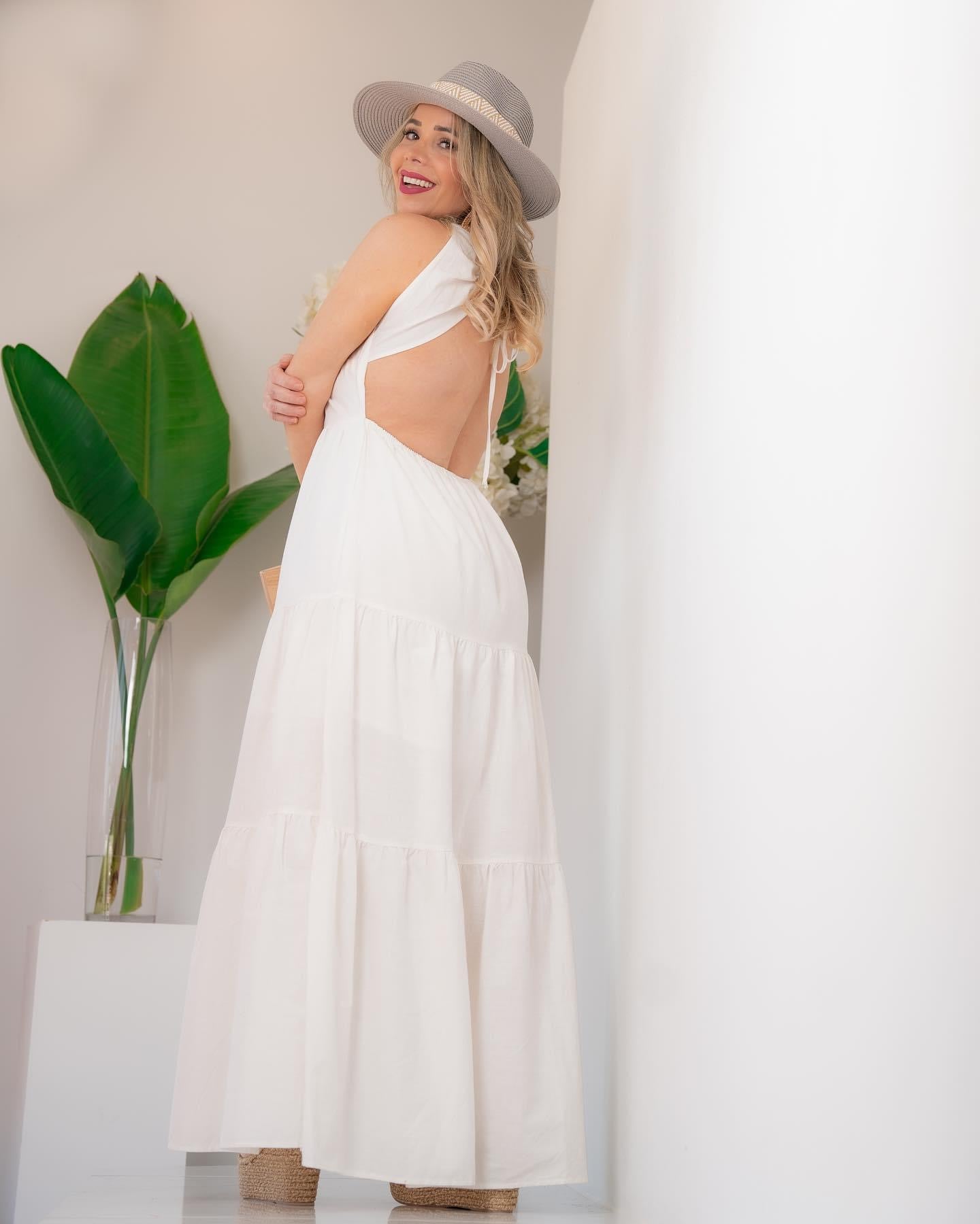 Ivory maxi dress