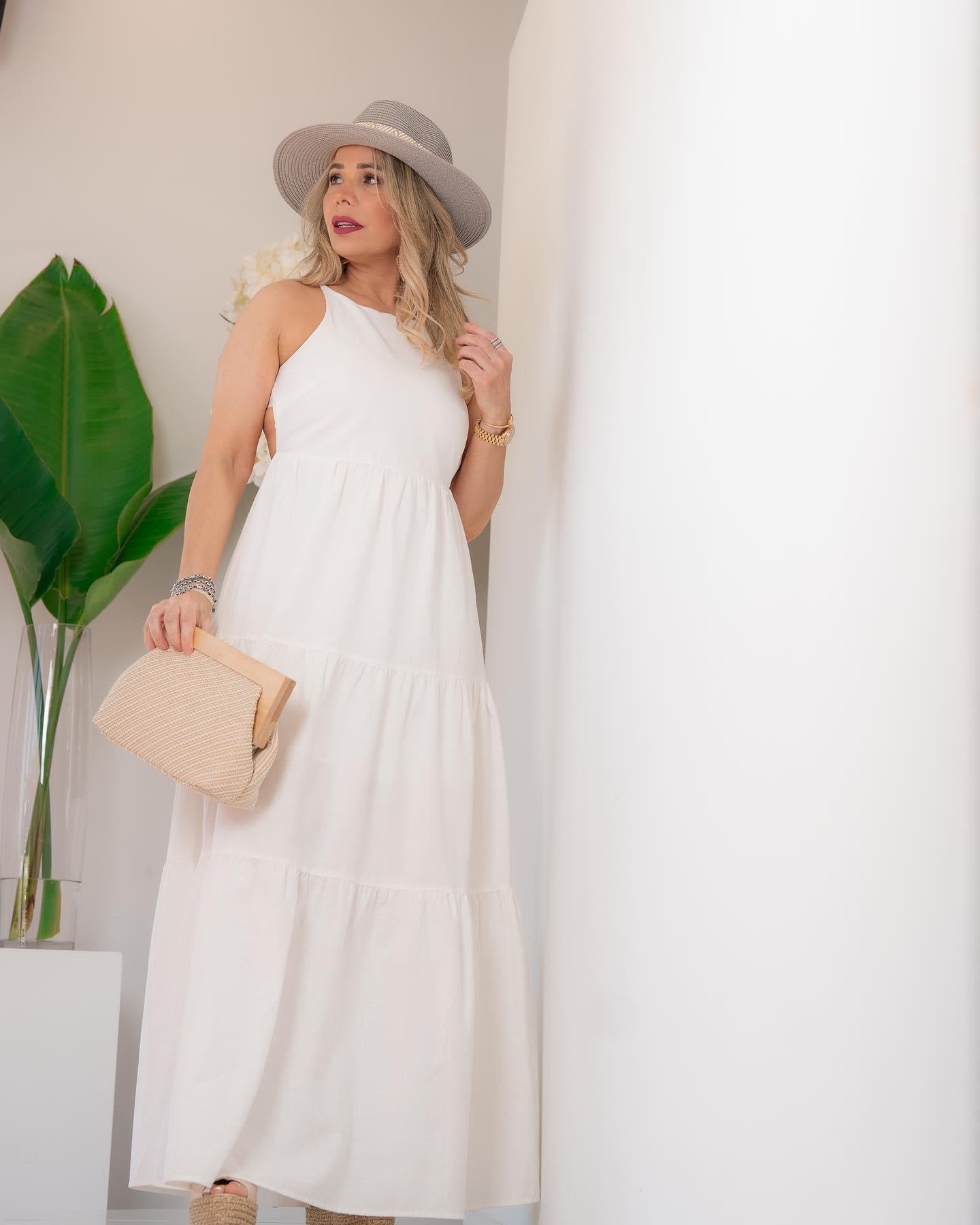 Ivory maxi dress