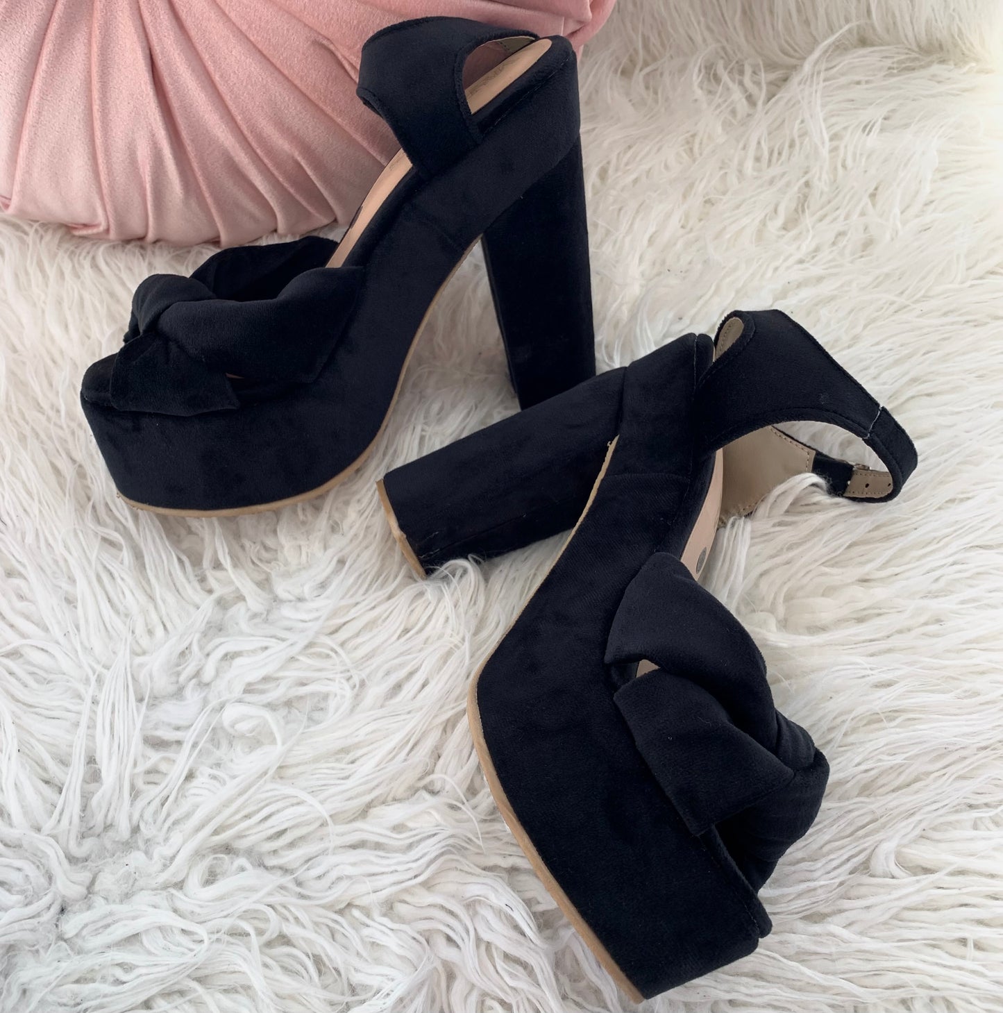 Velvet High Heels